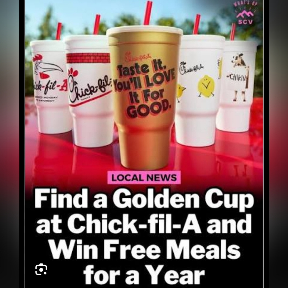 Giveaway Chick-fil-A Classic Cup 1967 Edition Reissue NWT NEW In Sealed BAG! - Picture 2 of 4